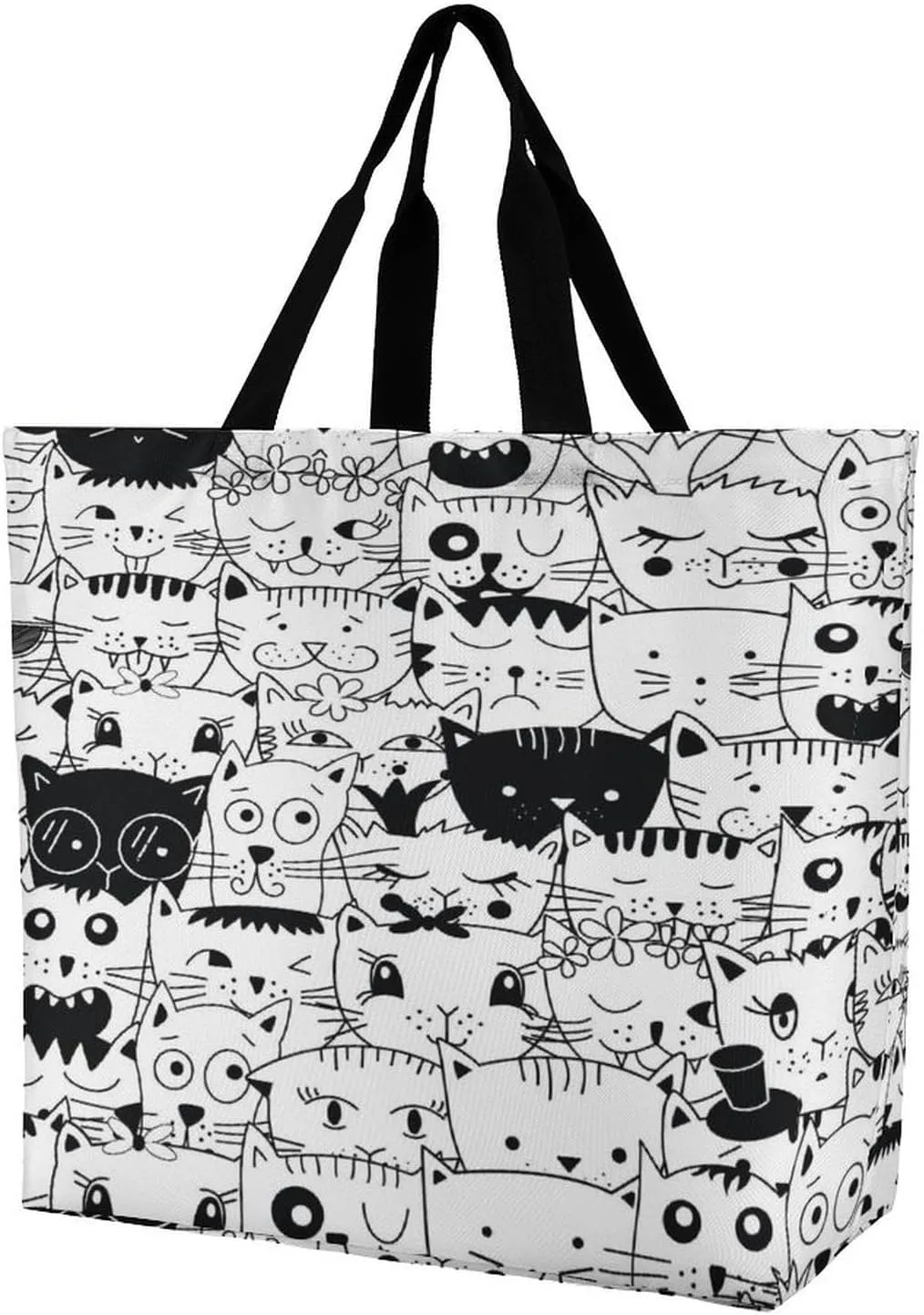 Large Tote Top Handle Bag, Shopping Handbag Big Polyester Shoulder Hand Bags