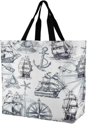 Large Tote Top Handle Bag, Shopping Handbag Big Polyester Shoulder Hand Bags