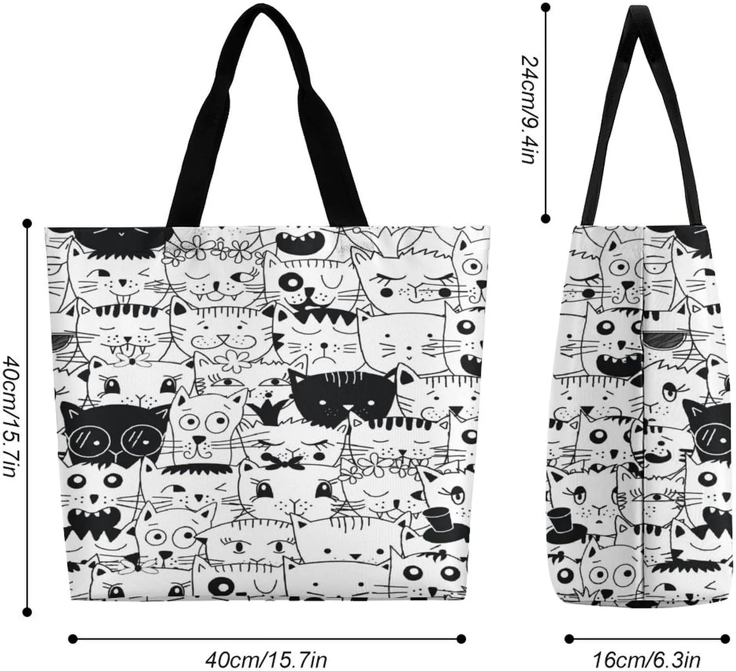 Large Tote Top Handle Bag, Shopping Handbag Big Polyester Shoulder Hand Bags