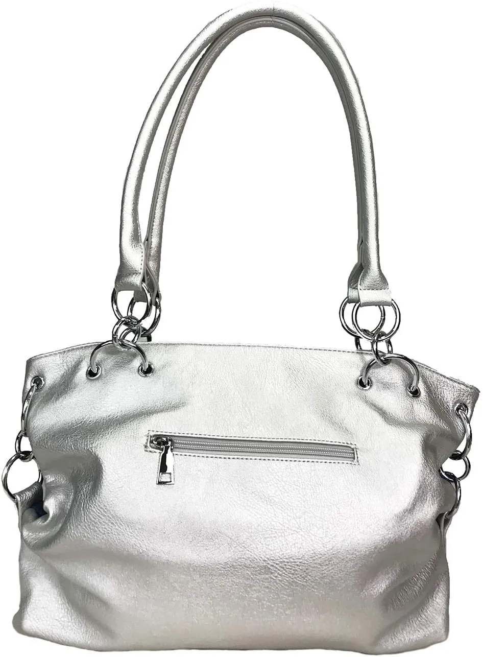 Laser Cut Bling Purses Double handle purse