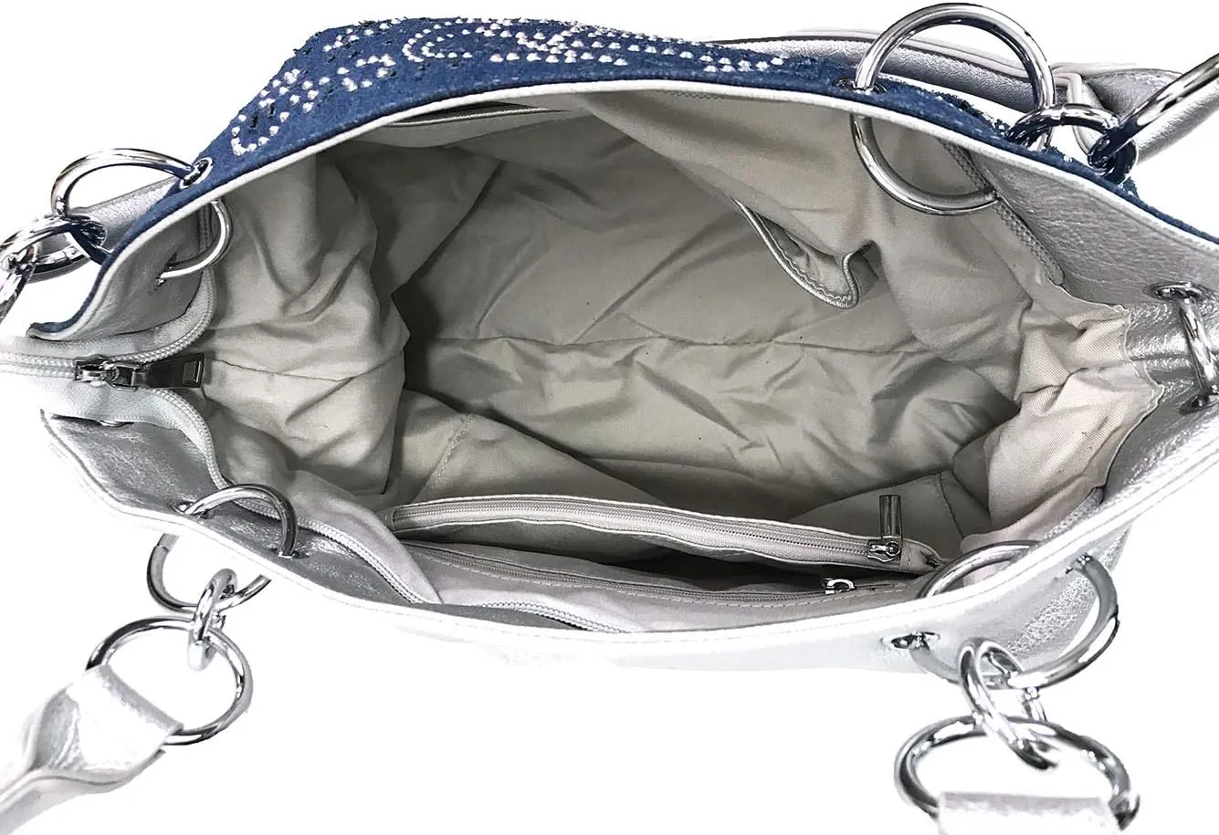 Laser Cut Bling Purses Double handle purse