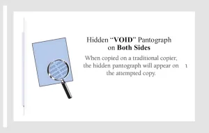 Laser Print Non-Prescription Security Paper (SGP-26), with Hidden "Void" Pantograph (Both Sides), Bond Blue 24-lb, 11" x 17", Four Packs (500 Sets Per Pack) - 2,000 Sheets