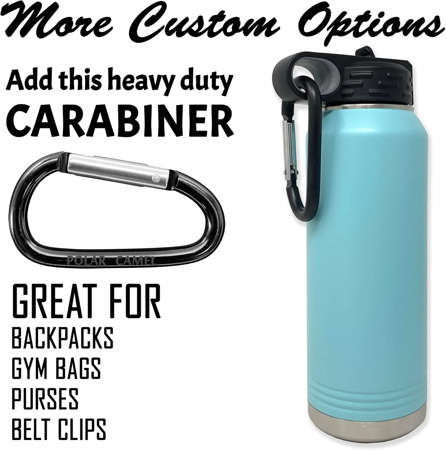 LaserGram Personalized Water Bottle, Great White Shark, Stainless Steel Double Wall Vacuum Insulated with Flip Top Straw, Custom Engraved Gift (40oz / 1180ml Dark Purple)