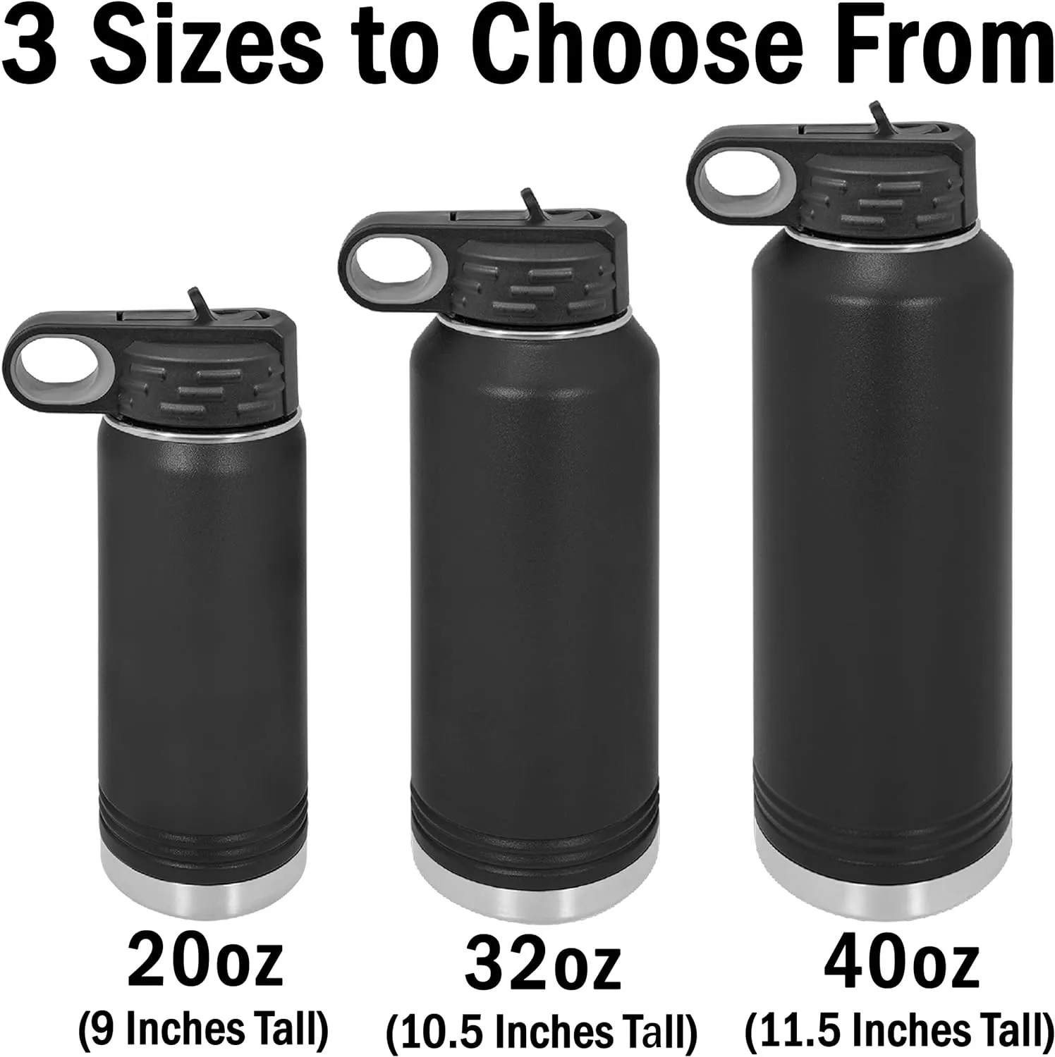 LaserGram Personalized Water Bottle, Karate Man, Stainless Steel Double Wall Vacuum Insulated with Flip Top Straw, Custom Engraved Gift (40oz / 1180ml Dark Purple)