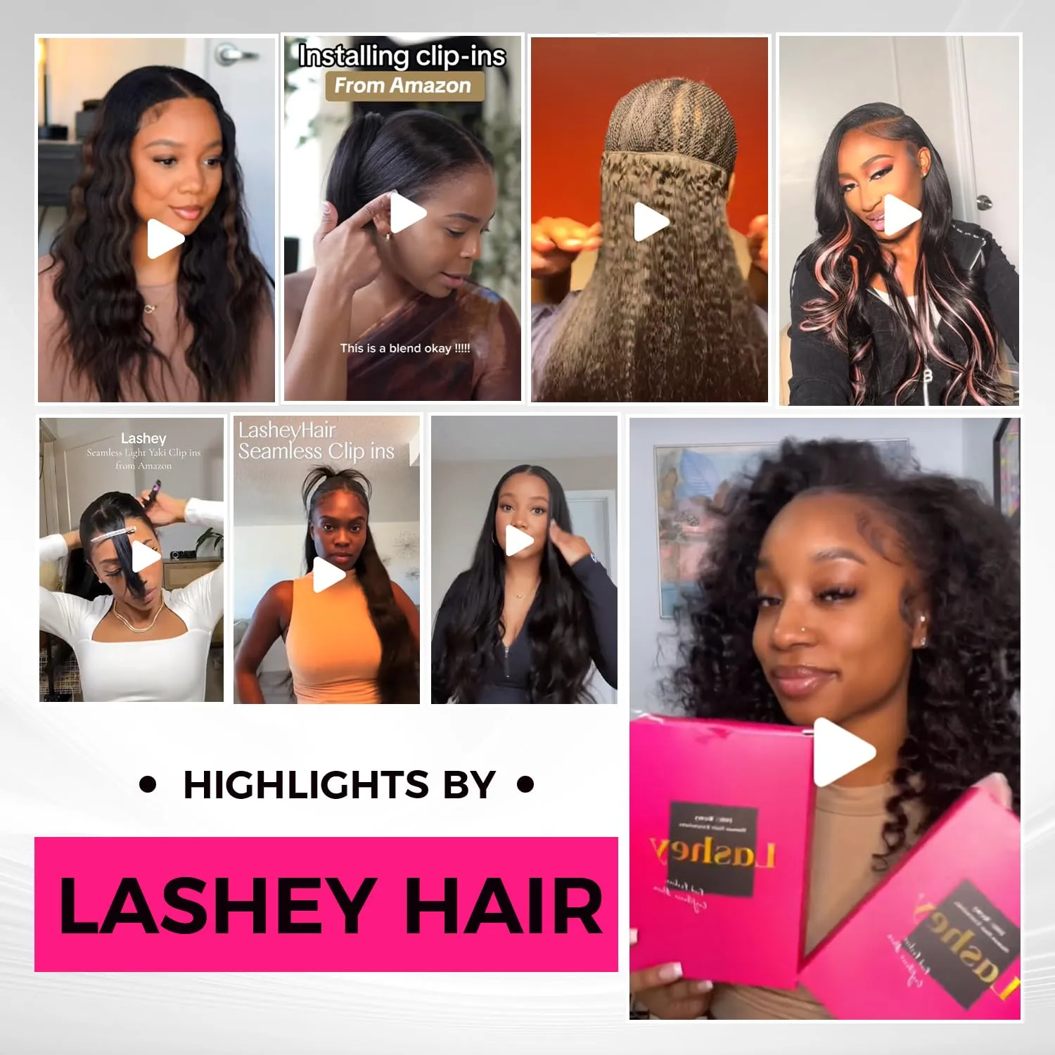 Lashey Seamless Hair Extensions Clip ins Staright 110g Natural Black Mixed Chestnut Brown 14 Inch 7pcs PU Weft Clip in Hair Extensions Real Human Hair with Invisi Edge for Black Women