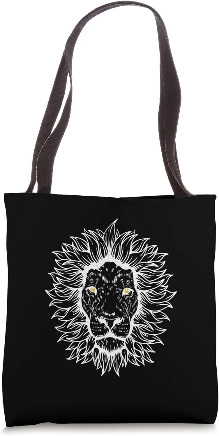 Lion in Africa Tote Bag