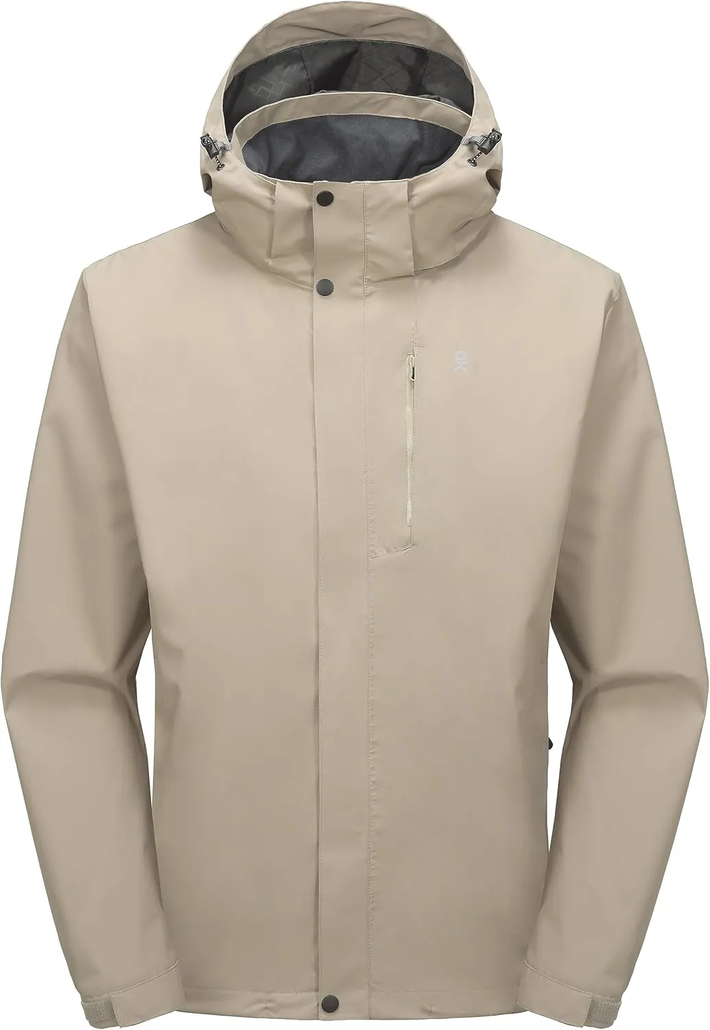 Little Donkey Andy Men's Waterproof Rain Jacket Lightweight Hooded Raincoat Rain Shell for Travel Hiking Golf