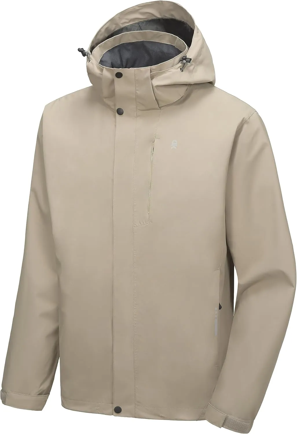 Little Donkey Andy Men's Waterproof Rain Jacket Lightweight Hooded Raincoat Rain Shell for Travel Hiking Golf
