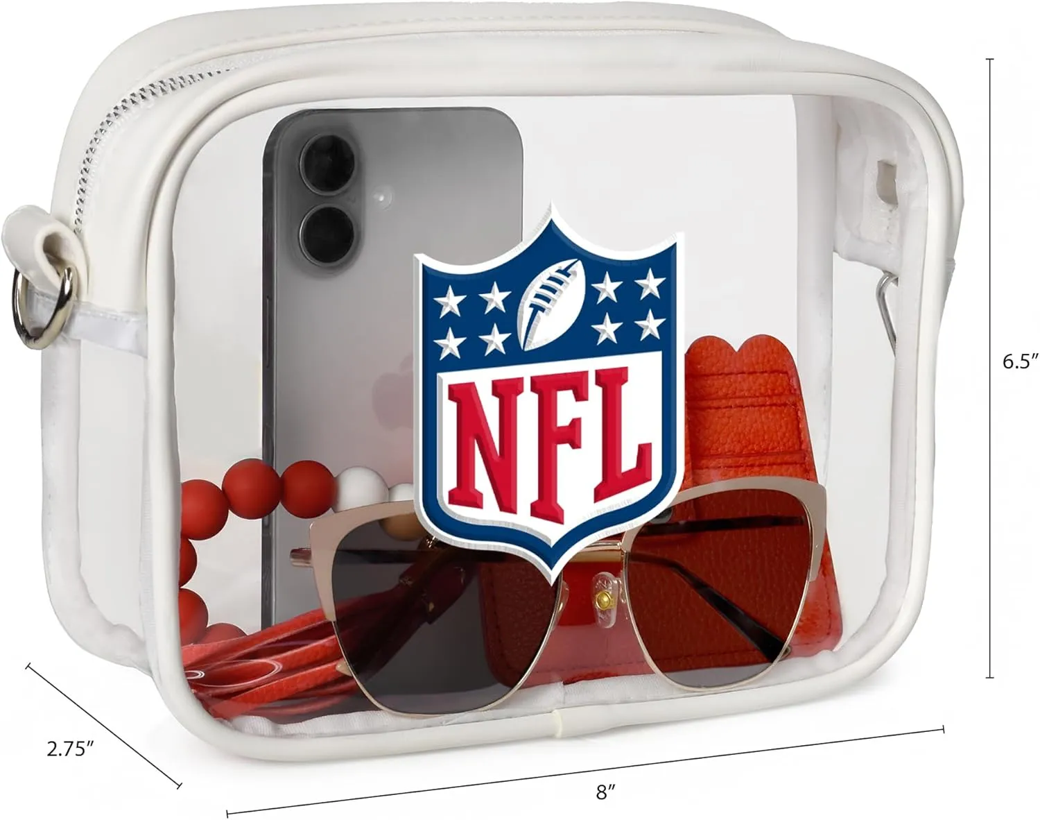 Littlearth NFL Clear Fanny Fan Purse