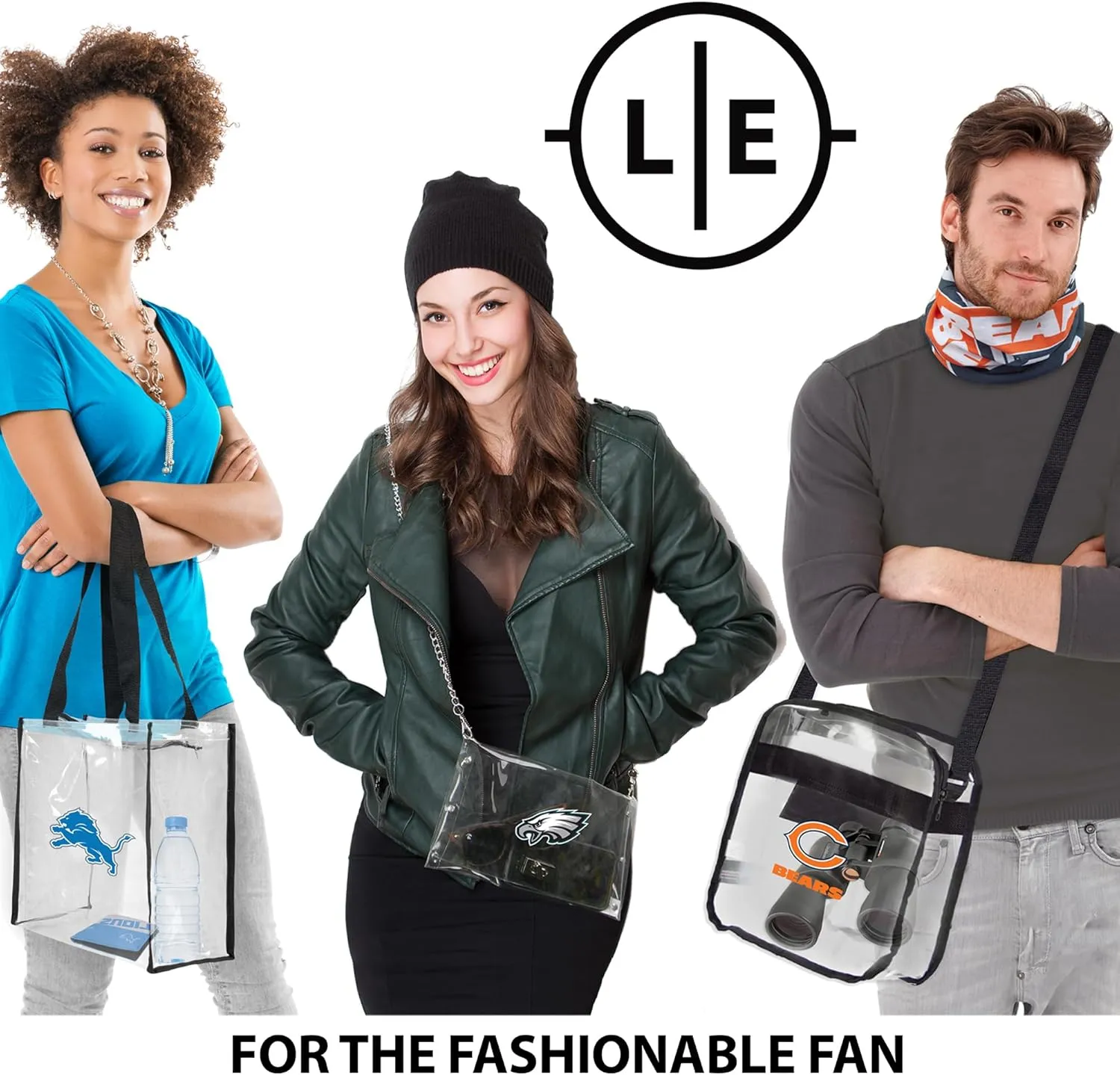 Littlearth NFL Clear Fanny Fan Purse