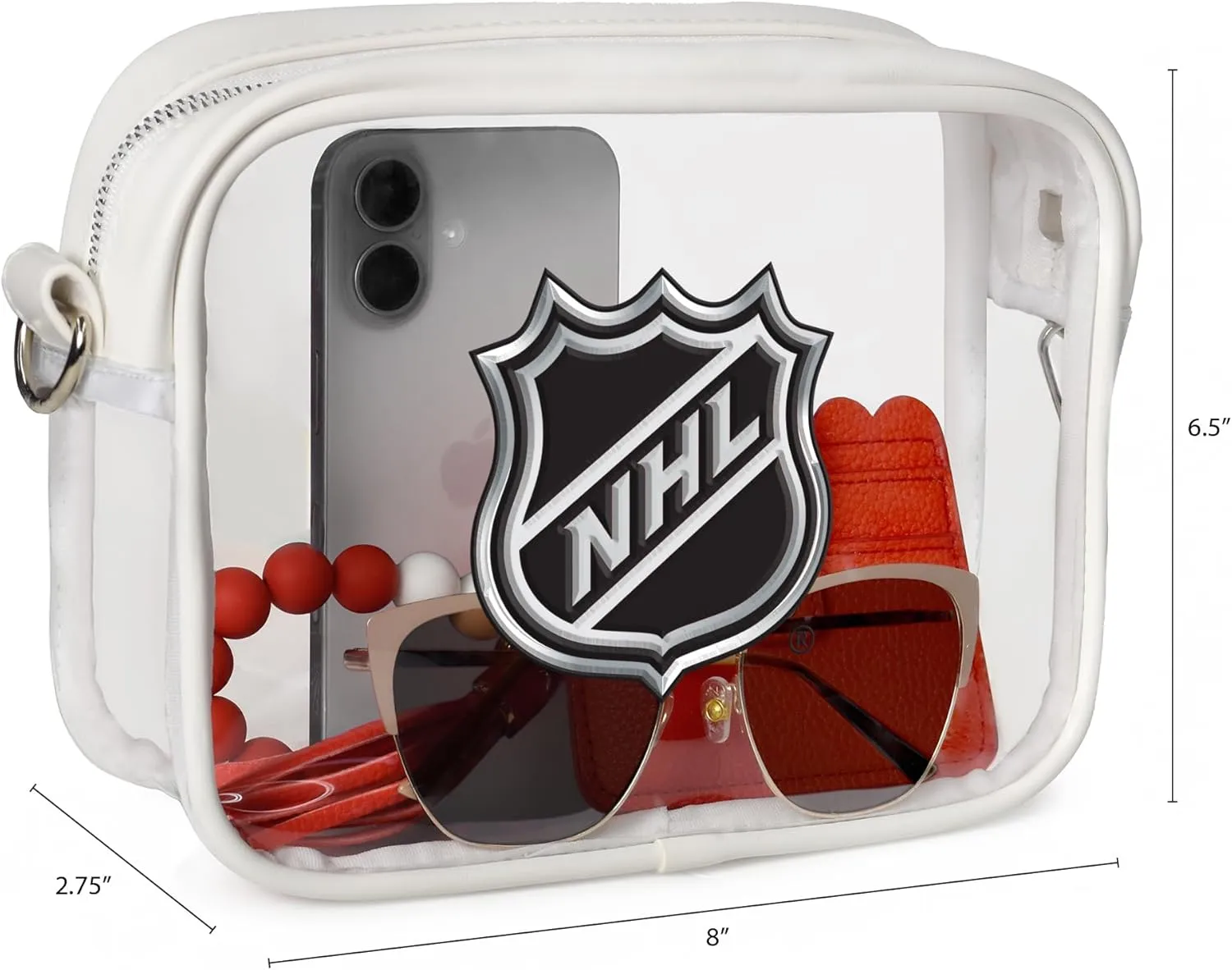 Littlearth NHL Clear Fanny Fan Purse