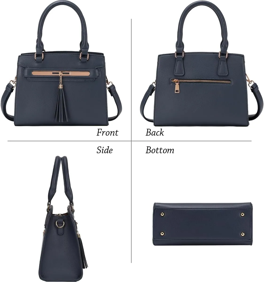 LJOSEIND Small Satchel Purses for Women - Fashionable Handbags, Top Handle Crossbody Bags with Adjustable Strap