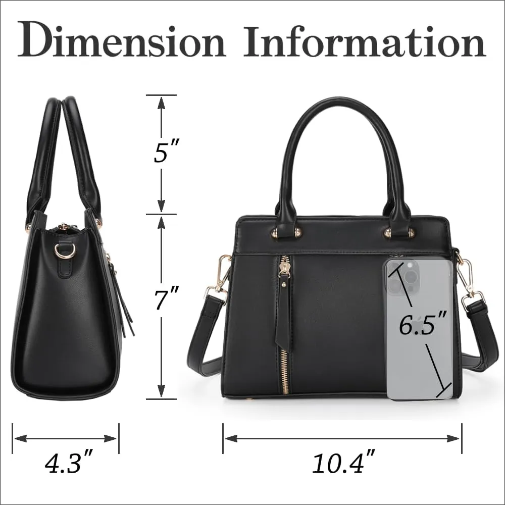 LJOSEIND Small Satchel Purses for Women - Fashionable Handbags, Top Handle Crossbody Bags with Adjustable Strap