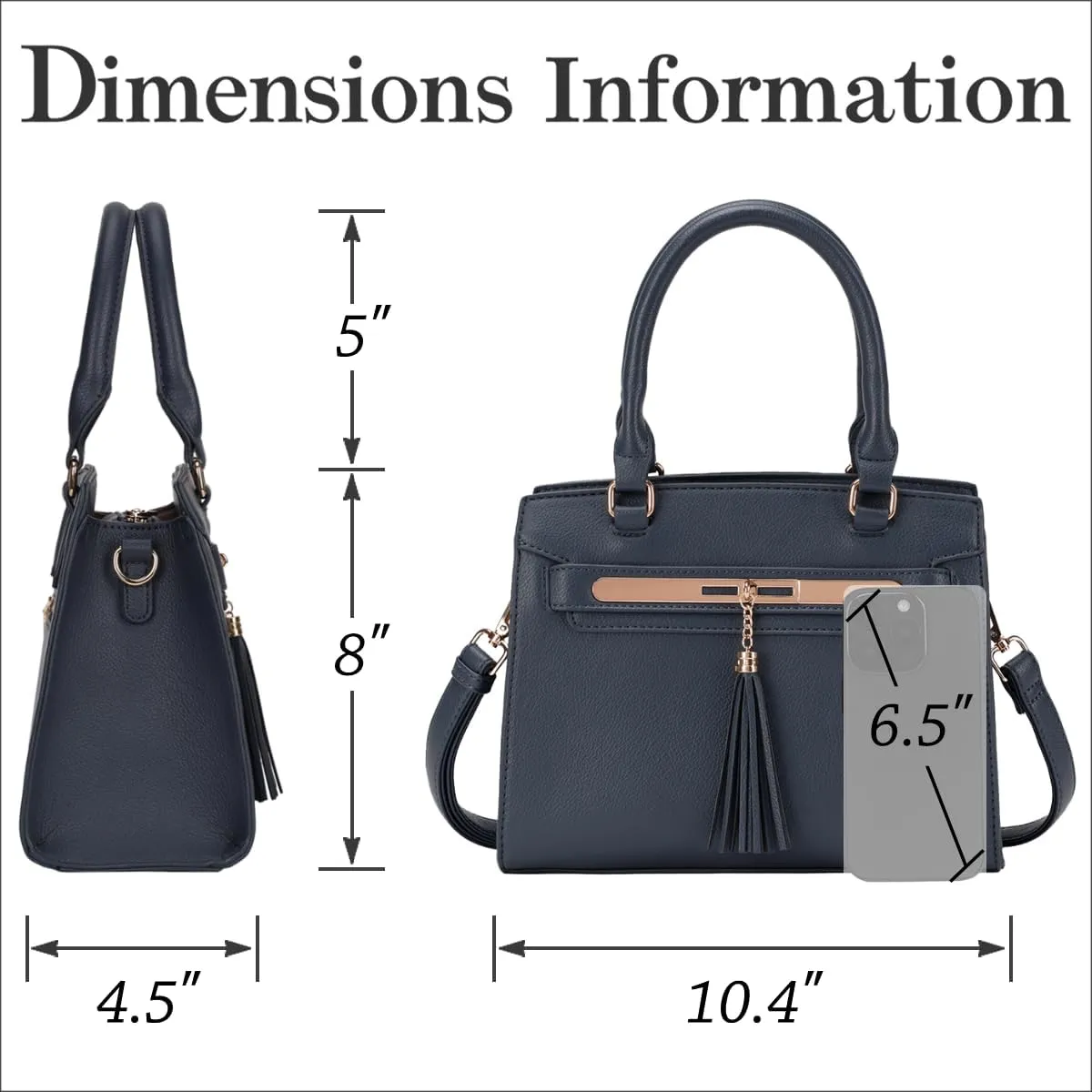 LJOSEIND Small Satchel Purses for Women - Fashionable Handbags, Top Handle Crossbody Bags with Adjustable Strap