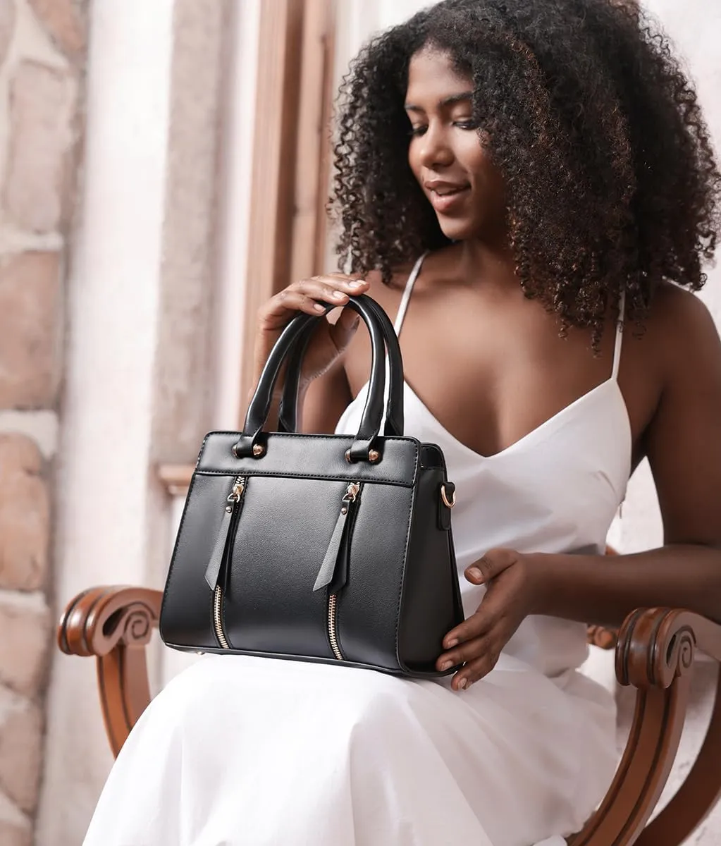 LJOSEIND Small Satchel Purses for Women - Fashionable Handbags, Top Handle Crossbody Bags with Adjustable Strap