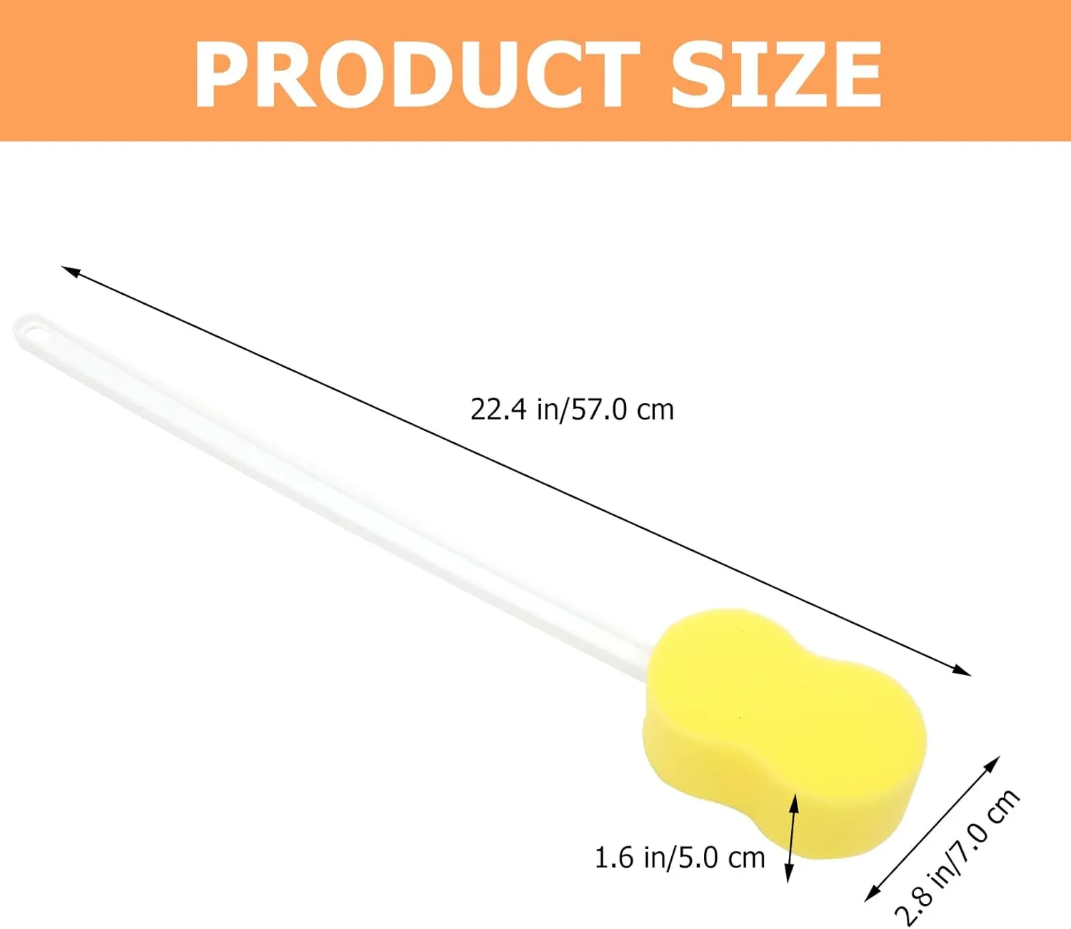 Long Handle Bath Sponge Body Cleansing Scrubber Shower Back Scrubber Foot Cleaner for Shower Floor Straps for Men Bath Scrubber for Body Shower Scrub Brush for Body Bath Brush