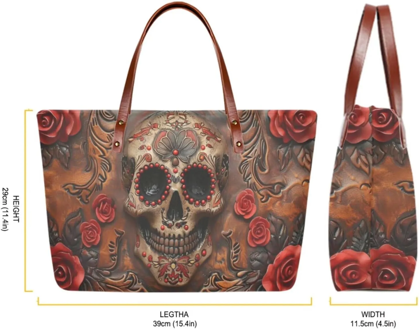 Lotusorchid 2 Pcs Hand bags Purses, Women Top Handle Bag Satchel Shoulder Bag, Large Tote Handbag with PU Wallet