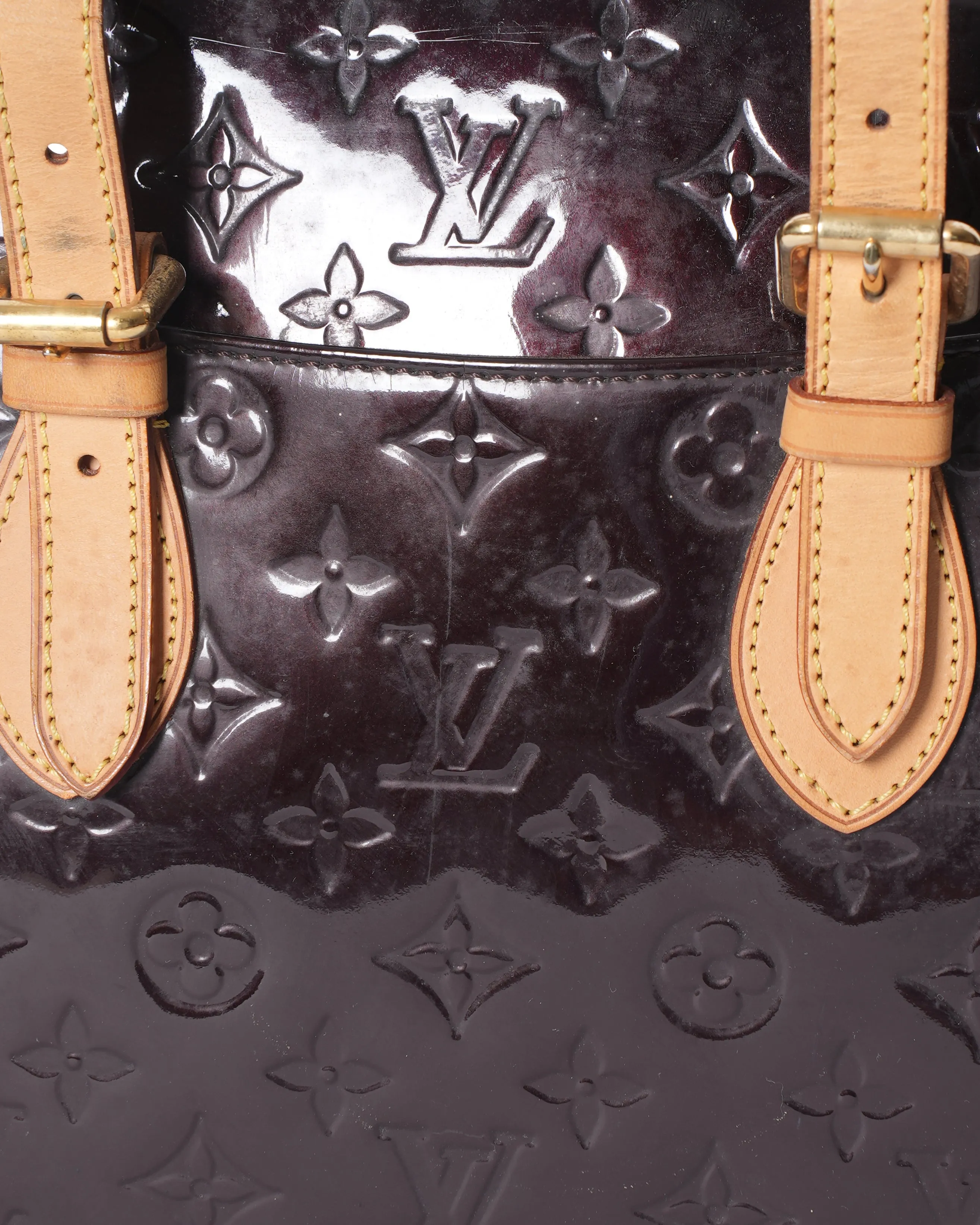Louis Vuitton Amarante Monogram Vernis Top Handle Bag