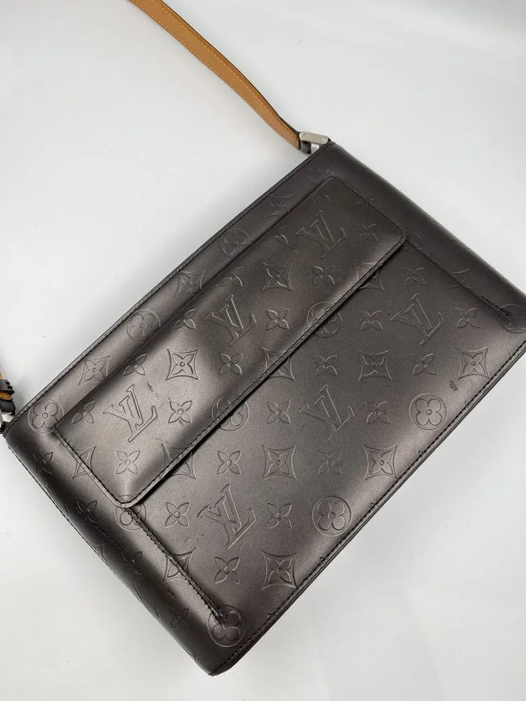 Louis Vuitton Mat Allston Handbag Monogram Vernis