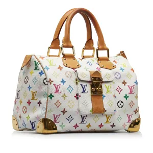 LOUIS VUITTON Monogram Multicolore Speedy 30 Boston Bag
