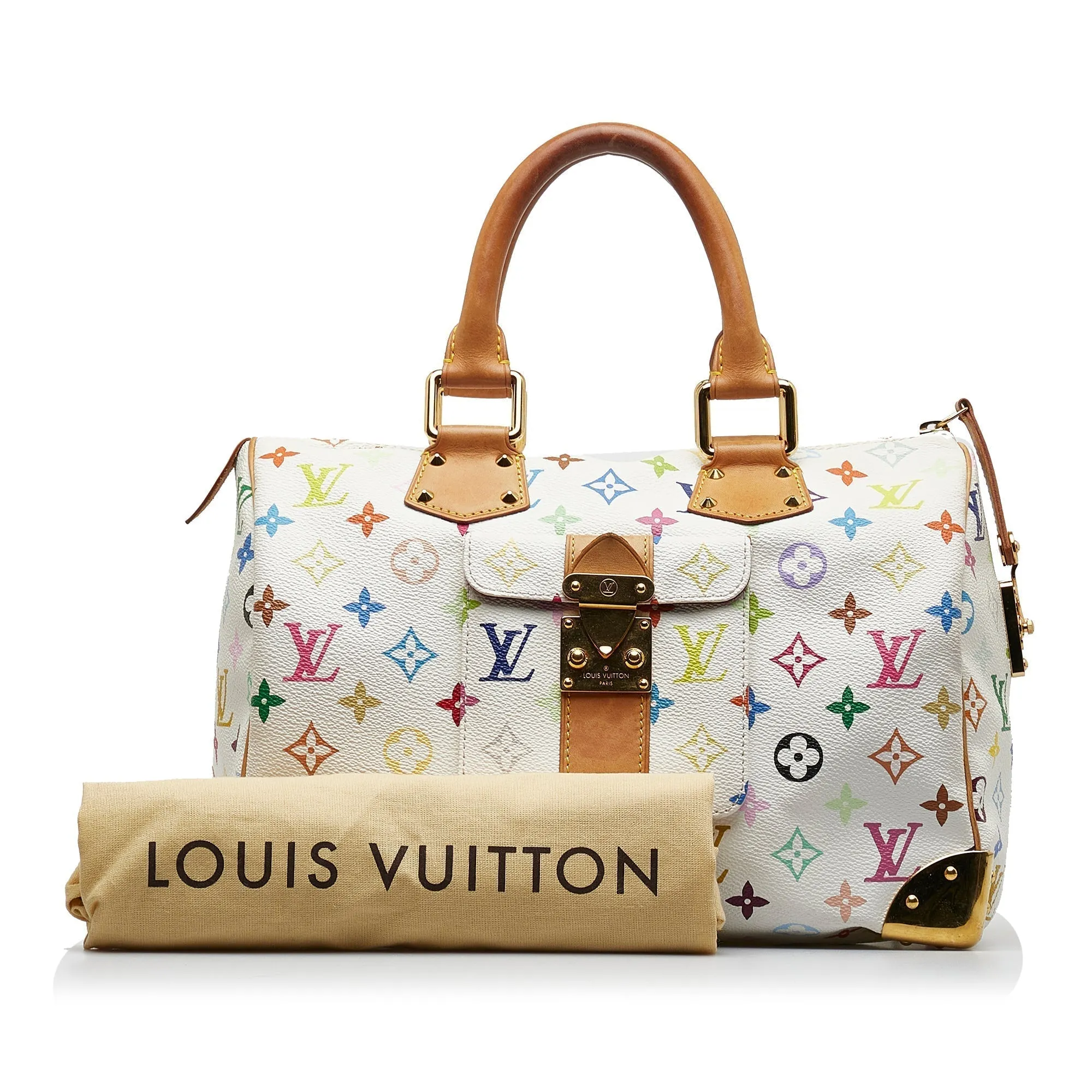 LOUIS VUITTON Monogram Multicolore Speedy 30 Boston Bag