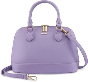 LOVEVOOK Purse for Women Small Crossbody Bags Classic Double Zip Top Handle Dome Satchel Bag