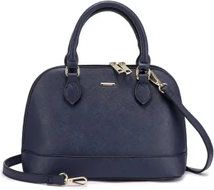 LOVEVOOK Purse for Women Small Crossbody Bags Classic Double Zip Top Handle Dome Satchel Bag