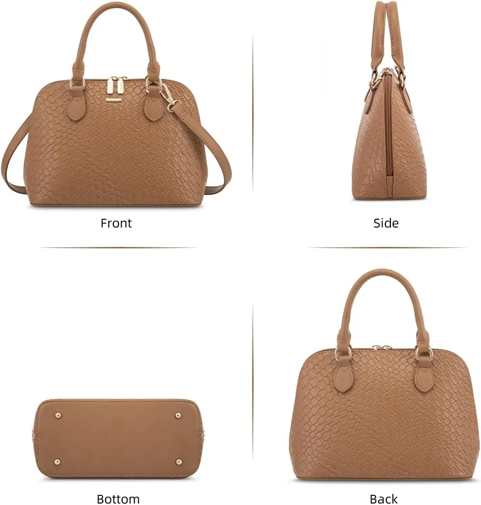 LOVEVOOK Purse for Women Small Crossbody Bags Classic Double Zip Top Handle Dome Satchel Bag