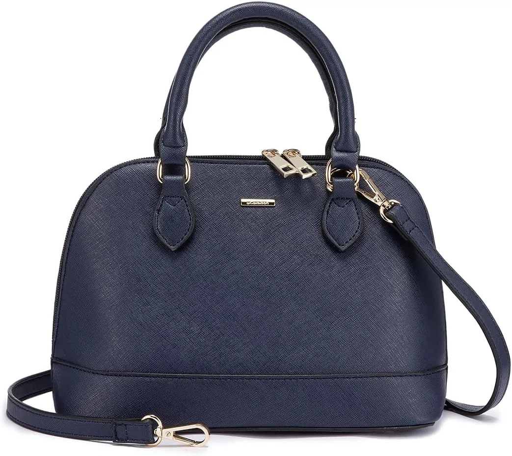 LOVEVOOK Purse for Women Small Crossbody Bags Classic Double Zip Top Handle Dome Satchel Bag