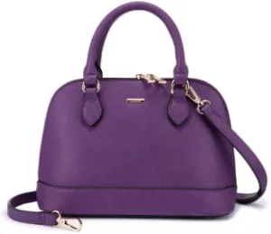 LOVEVOOK Purse for Women Small Crossbody Bags Classic Double Zip Top Handle Dome Satchel Bag