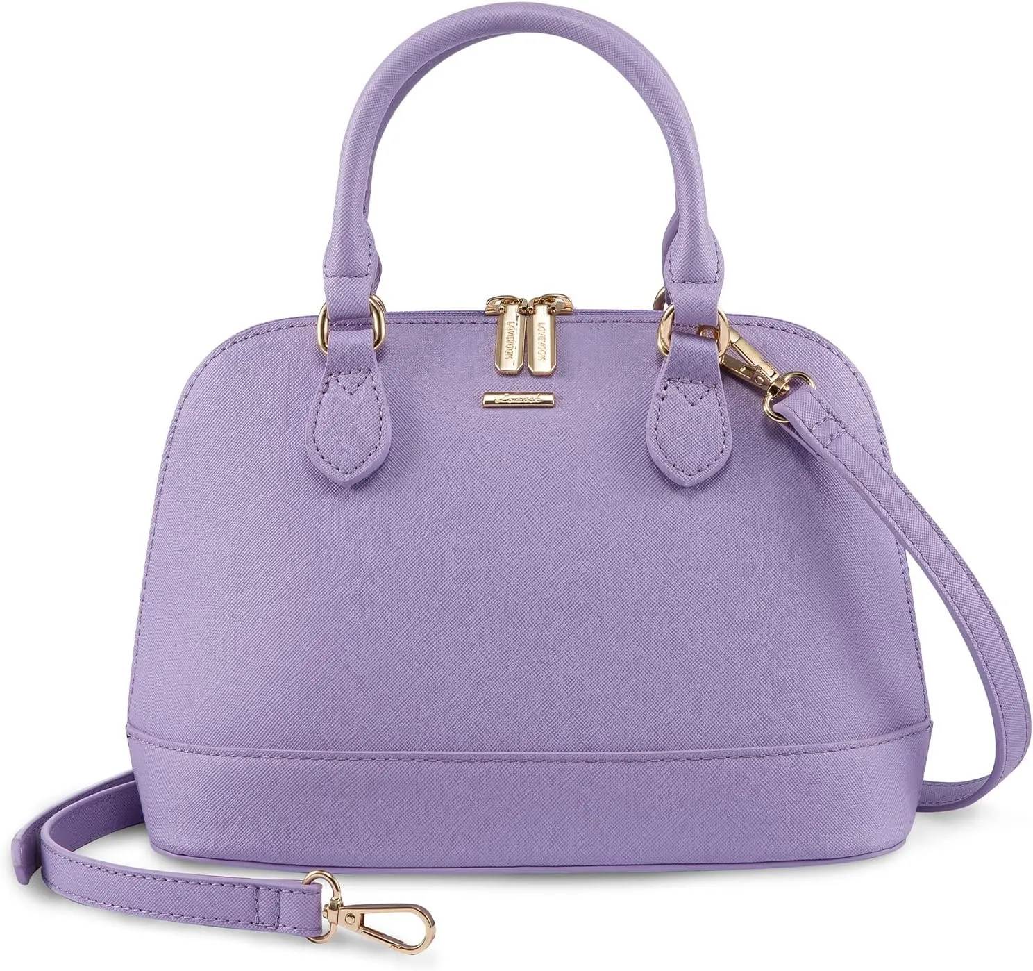 LOVEVOOK Purse for Women Small Crossbody Bags Classic Double Zip Top Handle Dome Satchel Bag