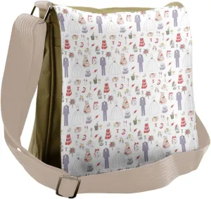 Lunarable Wedding Messenger Bag, Mythological Love, Unisex Cross-body