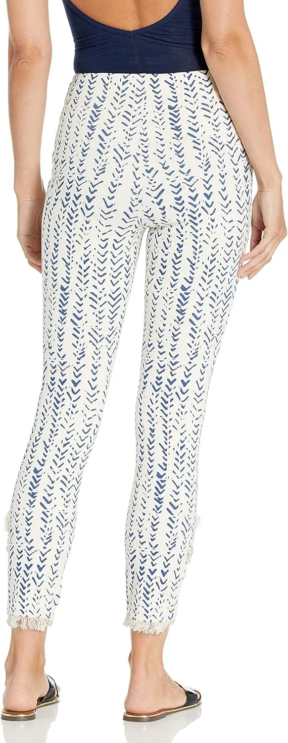 Lyssé Women's Fringe Tulip Hem Denim