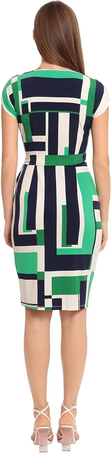 Maggy London Women's Printed Matte Jersey Wrap