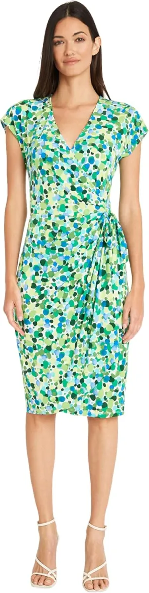 Maggy London Women's Printed Matte Jersey Wrap