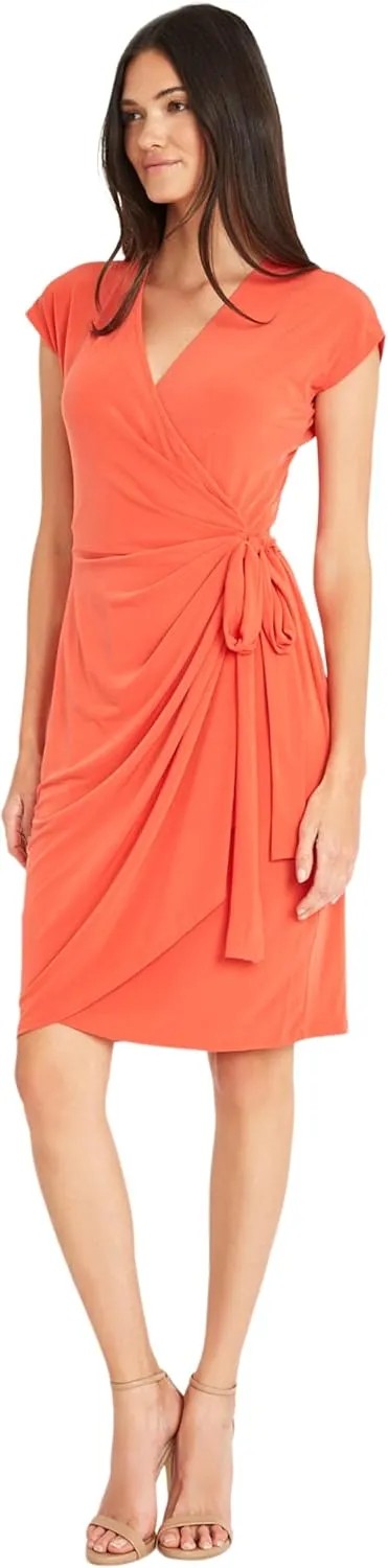 Maggy London Women's Printed Matte Jersey Wrap