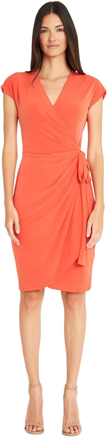 Maggy London Women's Printed Matte Jersey Wrap