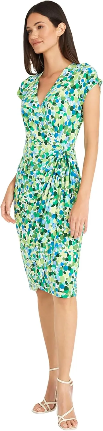 Maggy London Women's Printed Matte Jersey Wrap