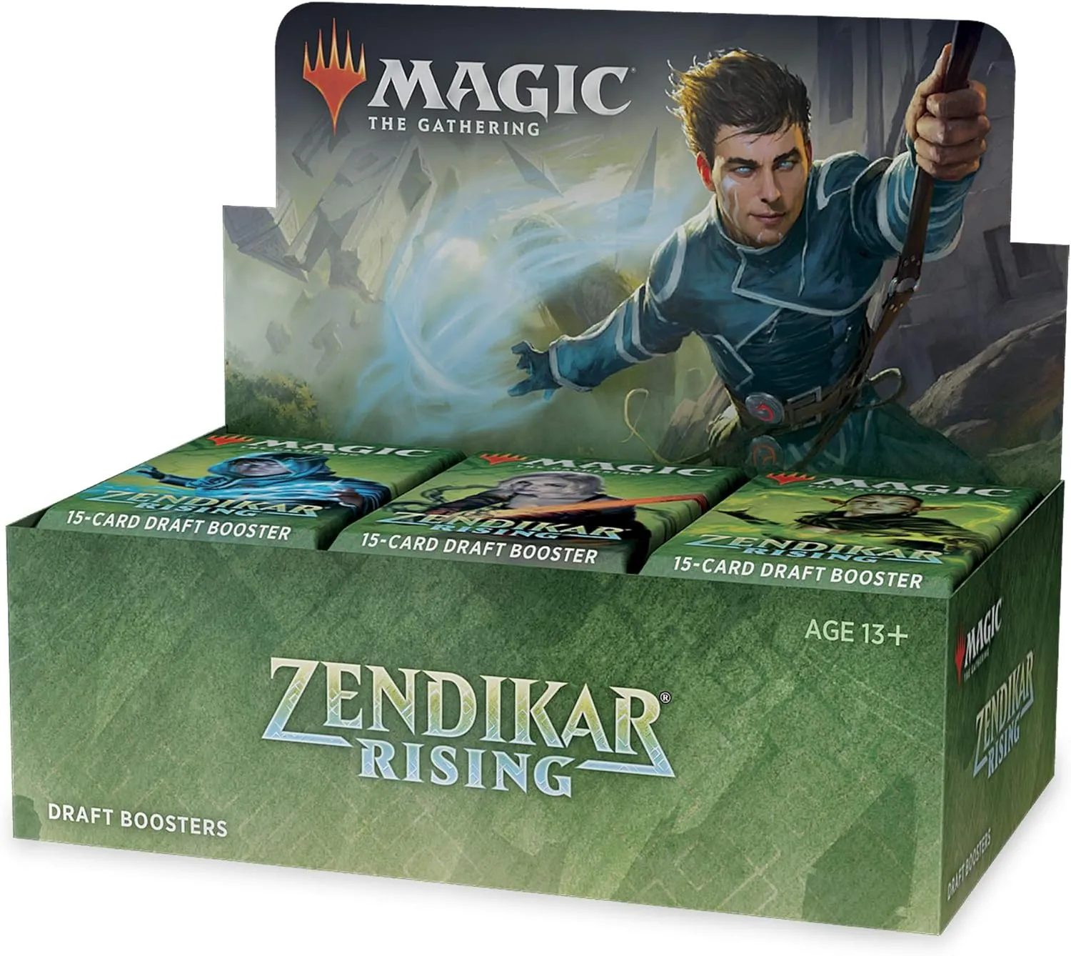 Magic The Gathering Zendikar Rising Draft Booster Box | 36 Booster Packs (540 Cards)   1 Box Topper | 36 Full Art Lands | Factory Sealed