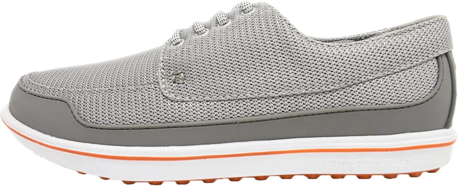Margaritaville The Gimmie Athletic Golf Shoes, Men’s Golf Shoes, Grey/Orange, Men’s 10