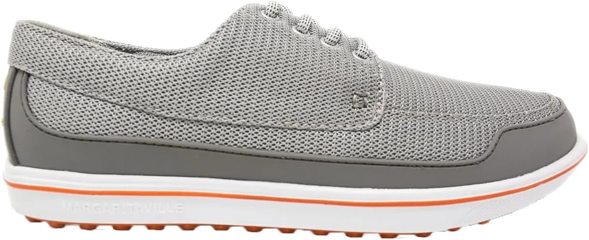 Margaritaville The Gimmie Athletic Golf Shoes, Men’s Golf Shoes, Grey/Orange, Men’s 11.5