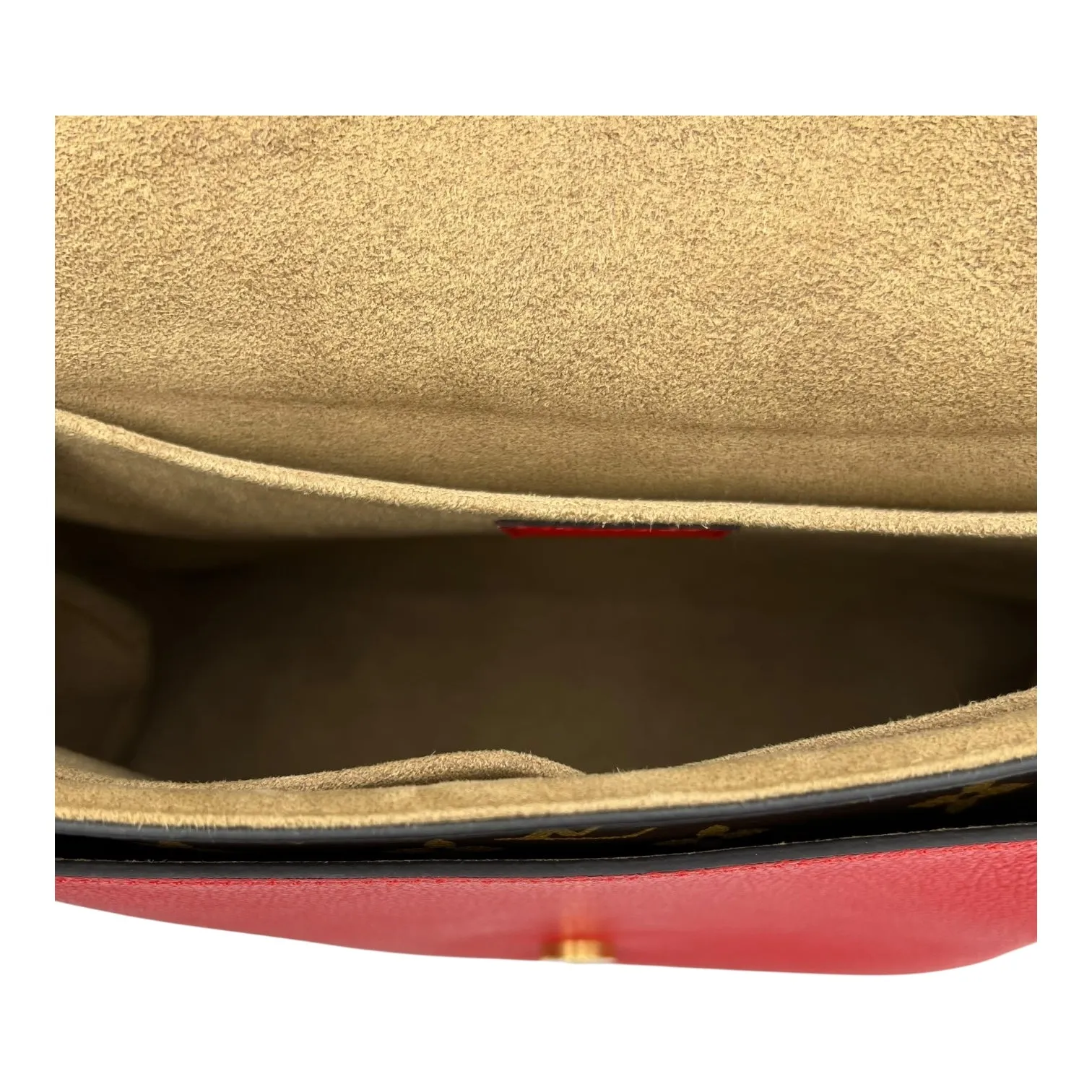 Marignan Top Handle Bag Brown in Monogram Coated Canvas, Gold hardware