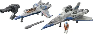 Mattel Disney Pixar Lightyear Vehicle Toy Pack with 2 Spaceships & Buzz Lightyear Figure, Hyperspeed Series with XL-01 & XL-15
