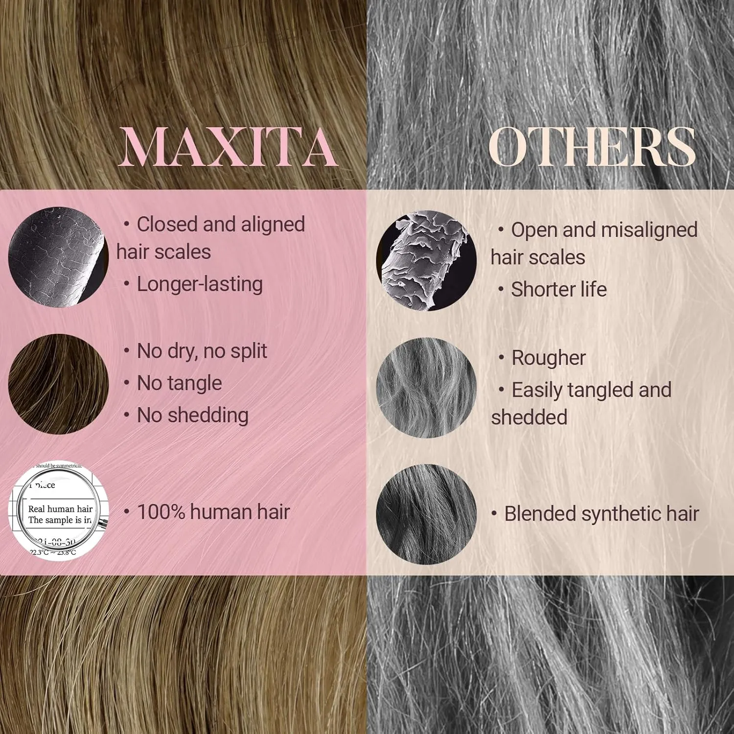 MAXITA Clip in Hair Extensions Real Human Hair, 120g 7pcs 18 Inch, Balayage Chocolate Brown to Caramel Blonde Hair Extensions Clip in Human Hair Straight Natural Hair for Woman