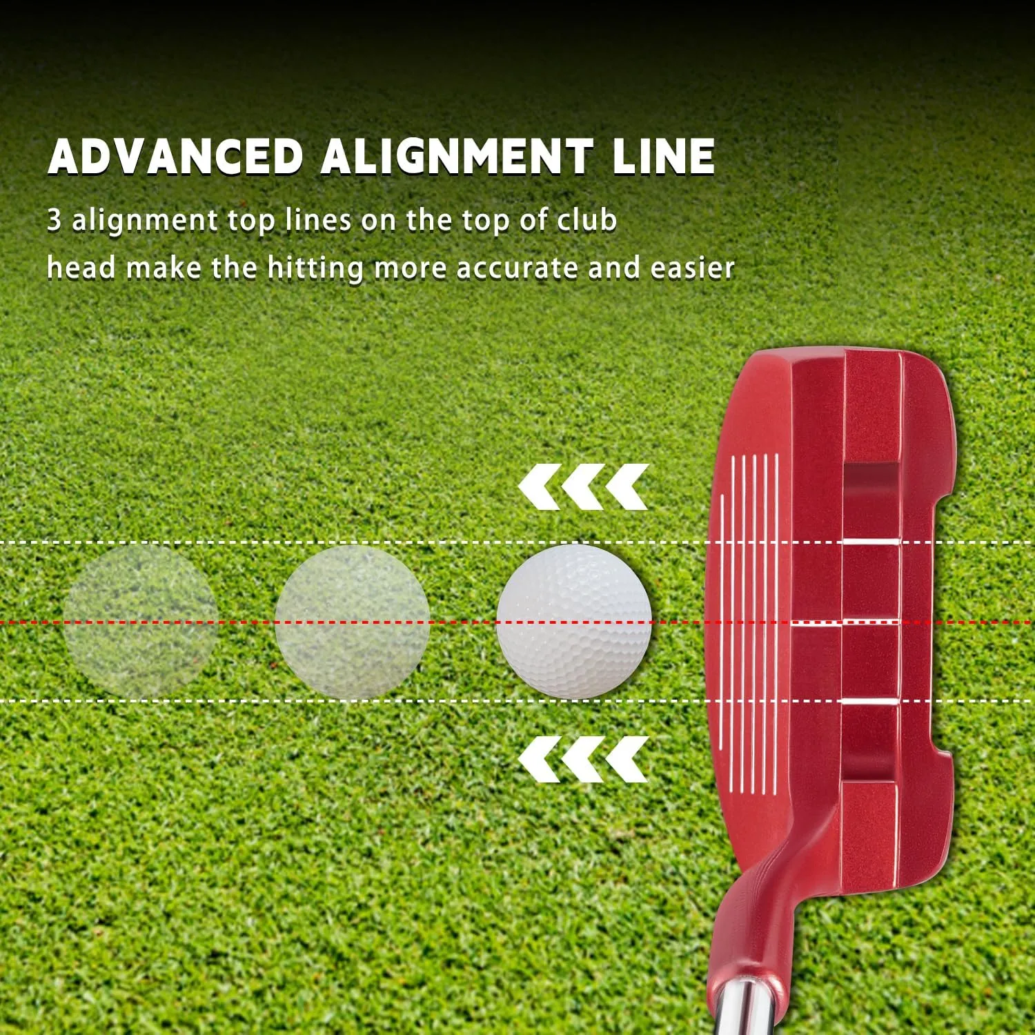 MAZEL Chipper Club Pitching Wedge for Men & Women,36/45 Degree - Save Stroke from Short Game,Right Hand