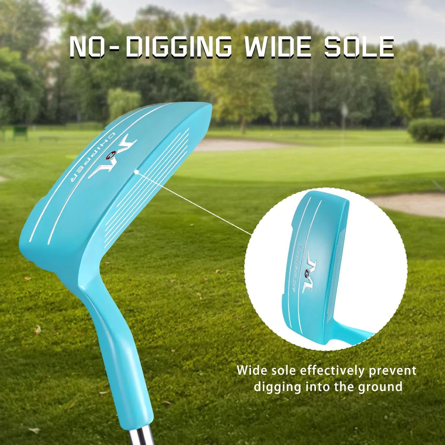 MAZEL Chipper Club Pitching Wedge for Men & Women,36/45 Degree - Save Stroke from Short Game,Right Hand