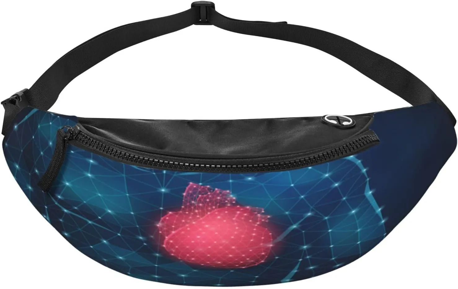 Medicine Science Heart Fanny Pack, Crossbody Waist Packs for Women Men Waist Bags with Adjustable Strap for Travel Running Hiking Sport