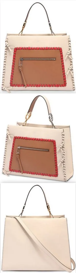 Medium Runaway Leather Top Handle Bag