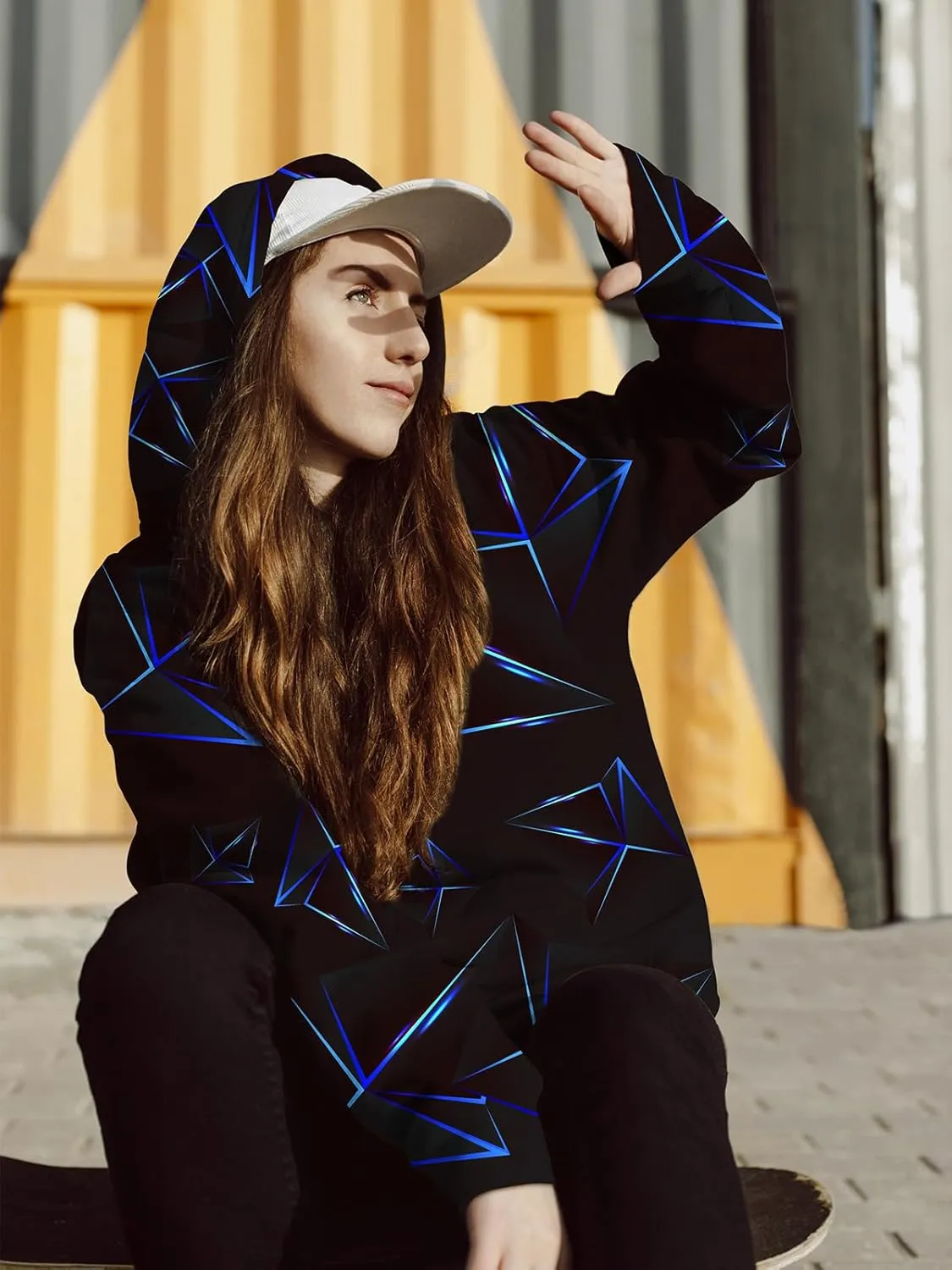 Men 3D Print Pullover Hoodies - Teen Women Graphic Sweatshirt