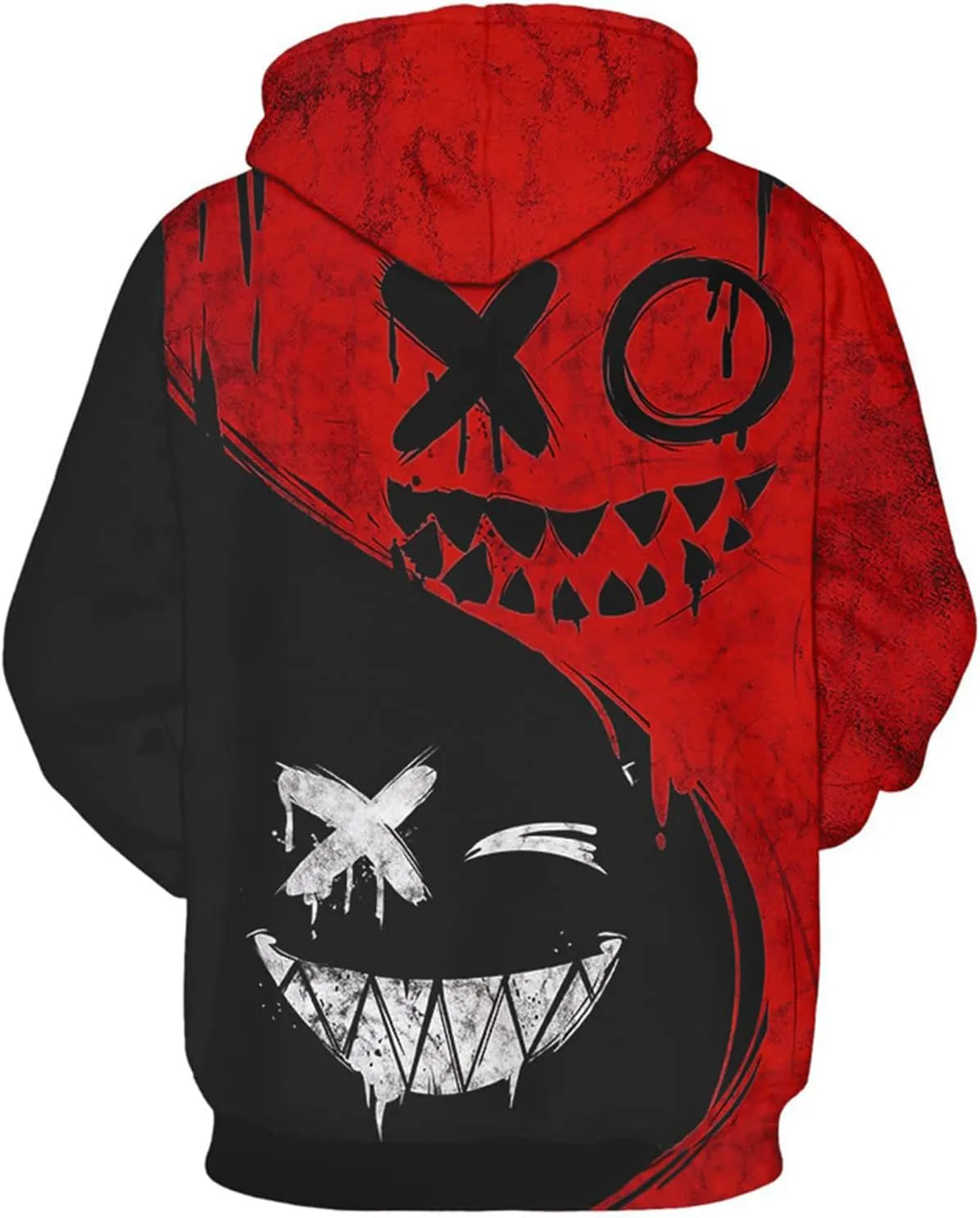 Men 3D Print Pullover Hoodies - Teen Women Graphic Sweatshirt